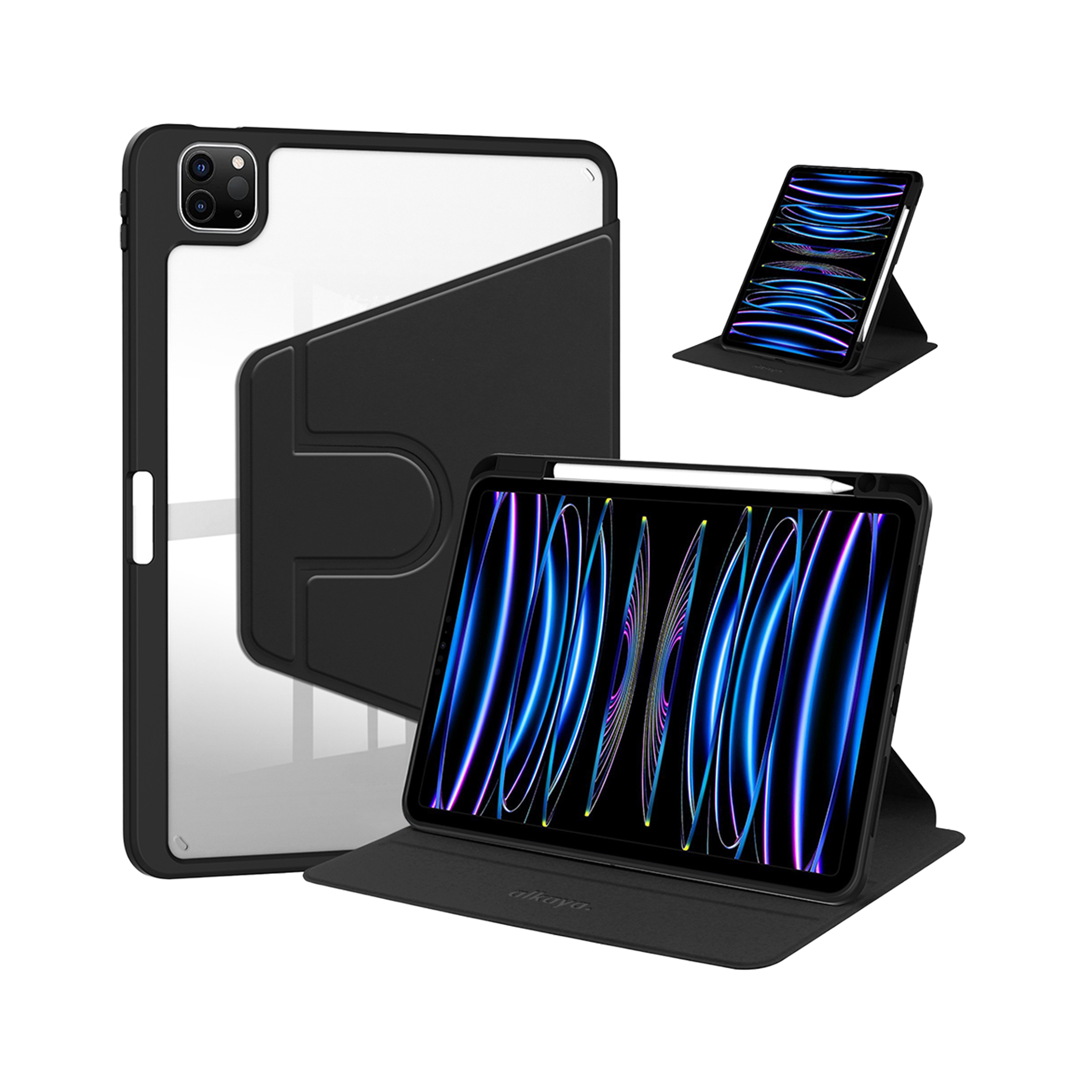 alkaya. | LUCID iPad 360 FlexStand Case schwarz, iPad Pro 11"