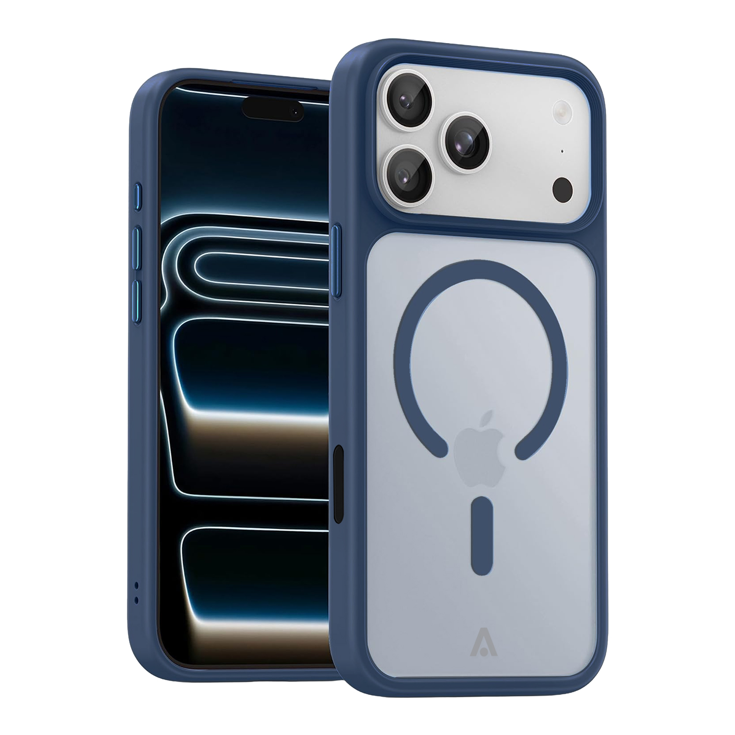 alkaya. | LUCID FROSTED Case kompatibel mit Magsafe blau, iPhone 17 Pro Max/18 Pro Max