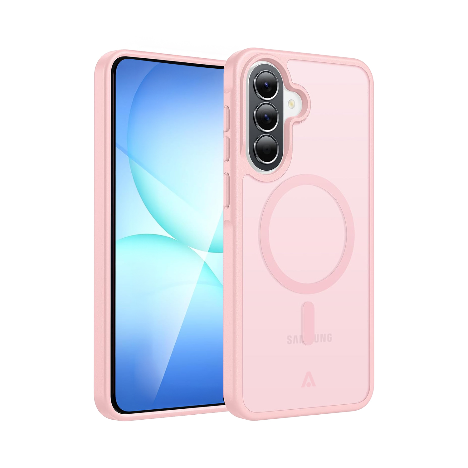 alkaya.| FROSTED Case Kompatibel mit MagSafe, Samsung A17 Pink