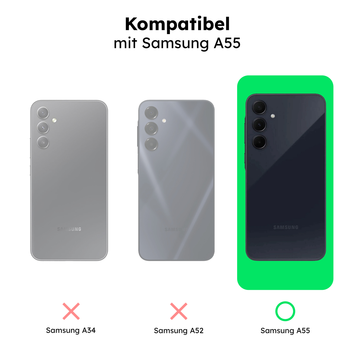 alkaya. | LUCID Handy Schutzhülle Clear Case Samsung A55