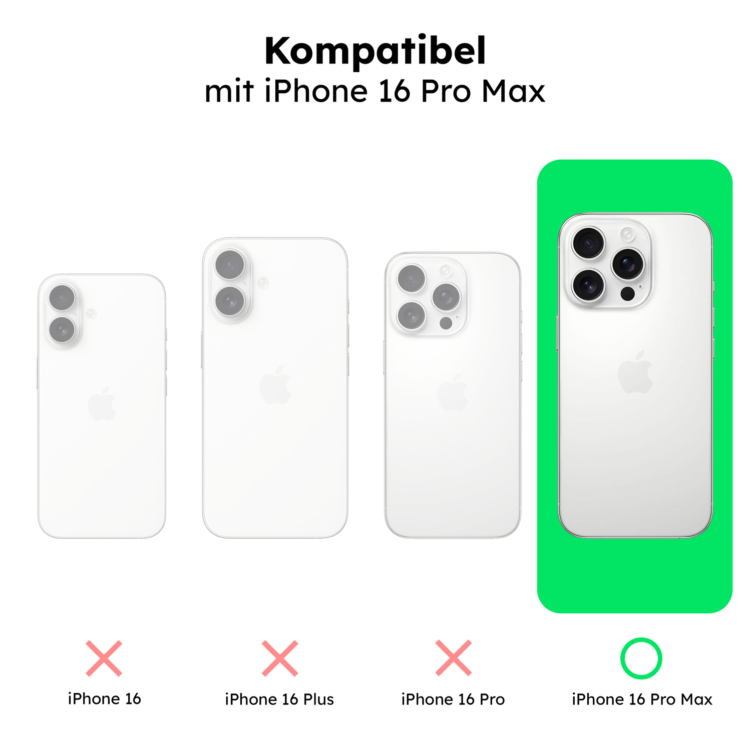 alkaya. | LUCID Silikon Case kompatibel mit Magsafe Mint Grün, iPhone 16 Pro Max