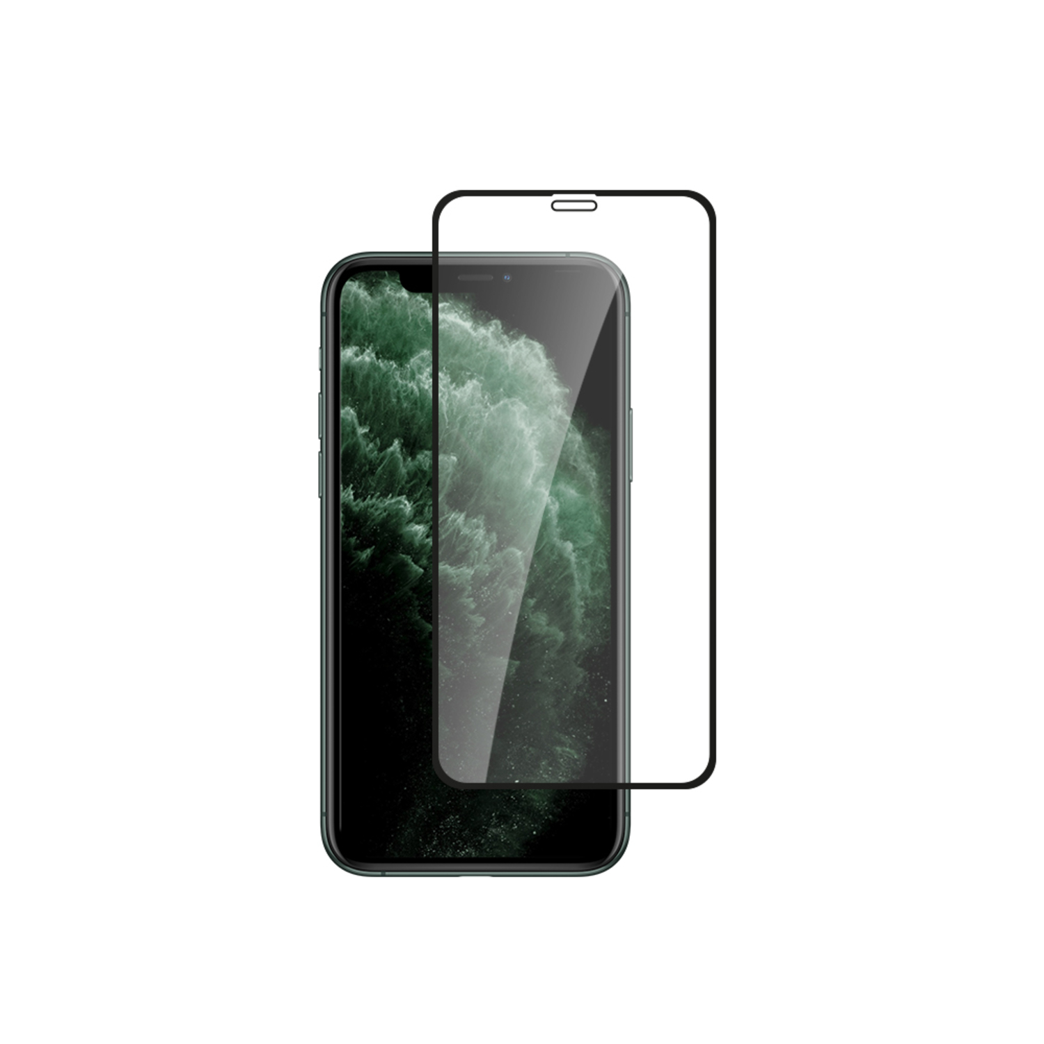 alkaya. | A Shield | Displayschutzglas | 3D Full Cover transparent, iPhone X/XS/11Pro