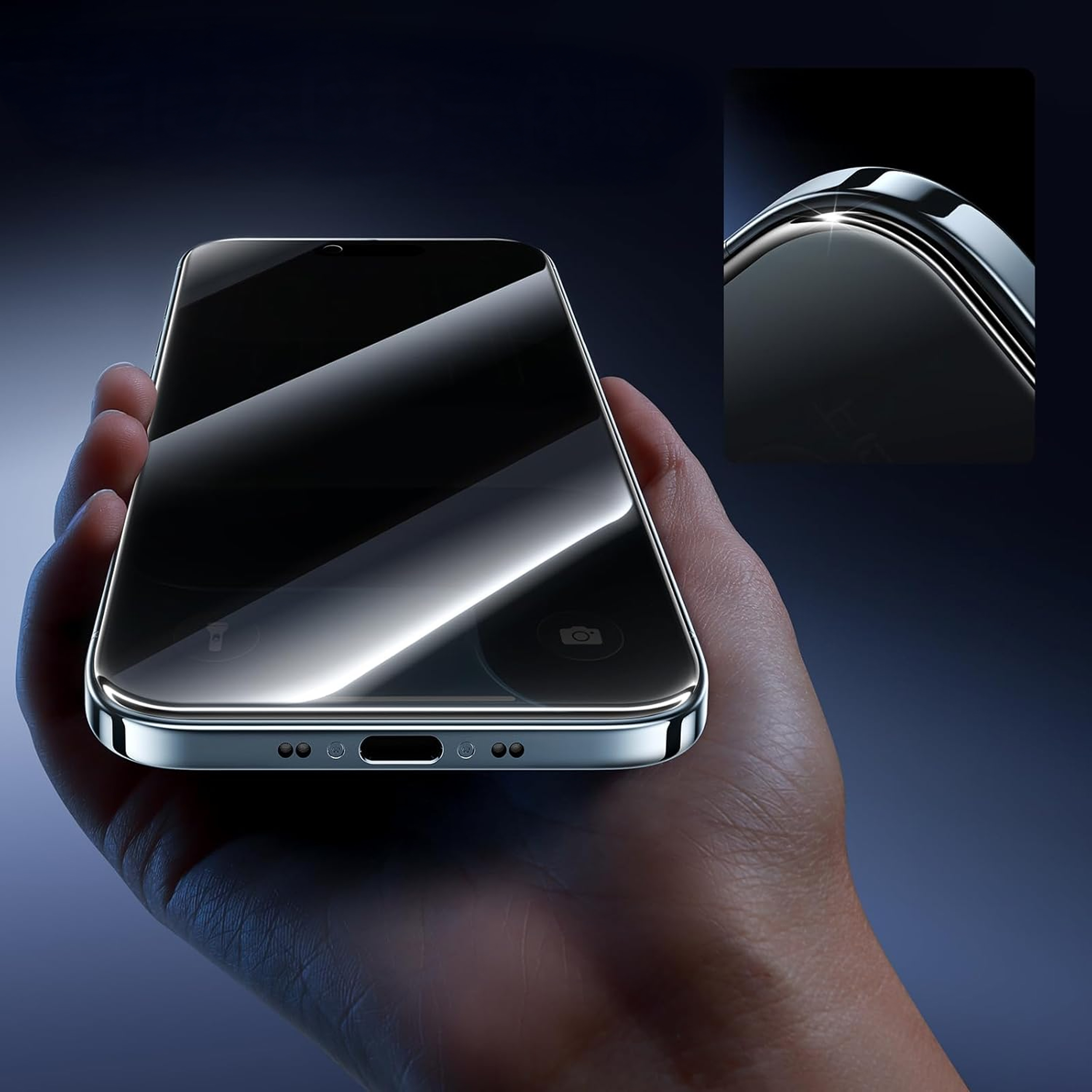 alkaya. | A Shield | Displayschutzglass | 3D Full Cover, privacy, iPhone 17 Air