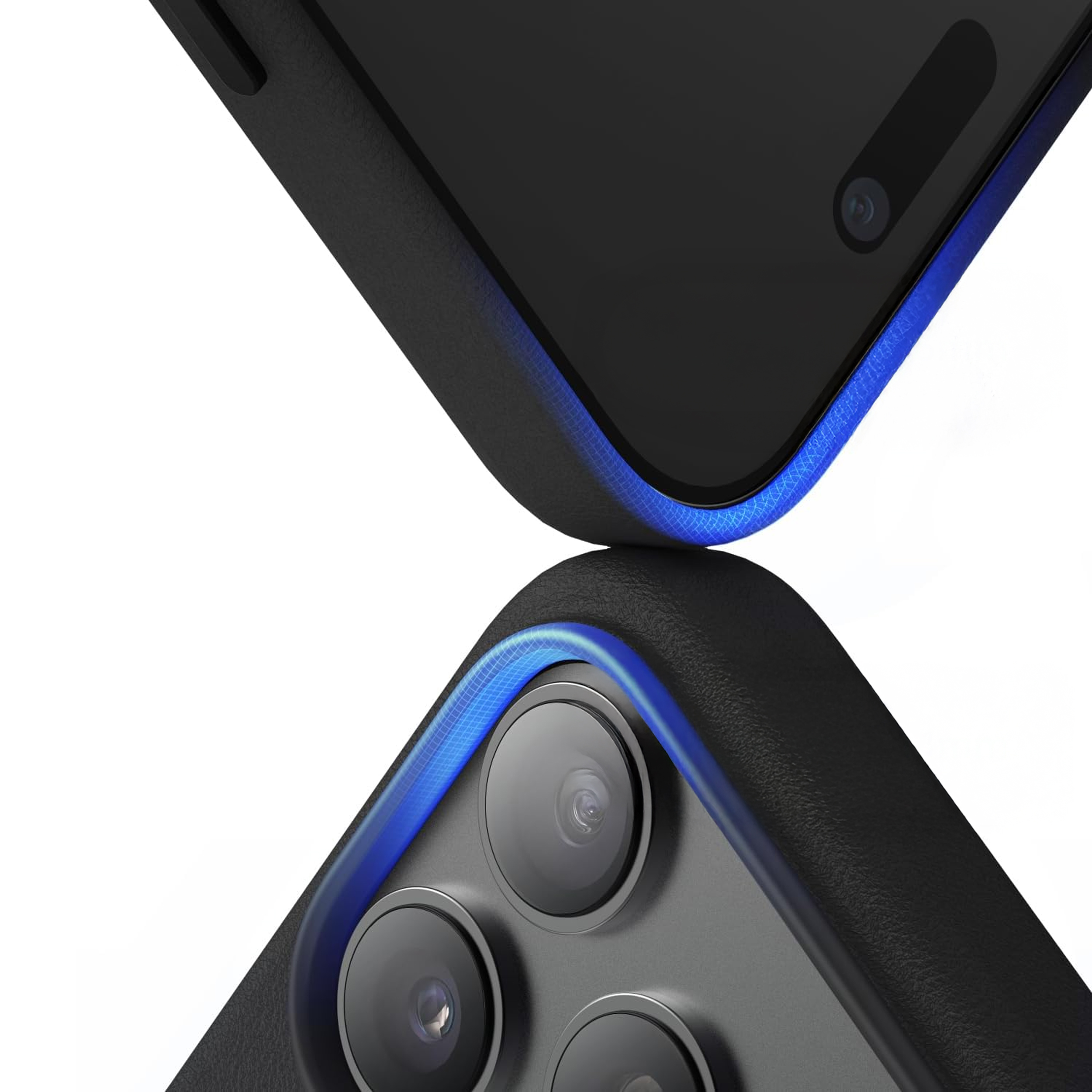 alkaya. | LUCID PU-Leder Case kompatibel mit Magsafe schwarz, iPhone 17 Pro