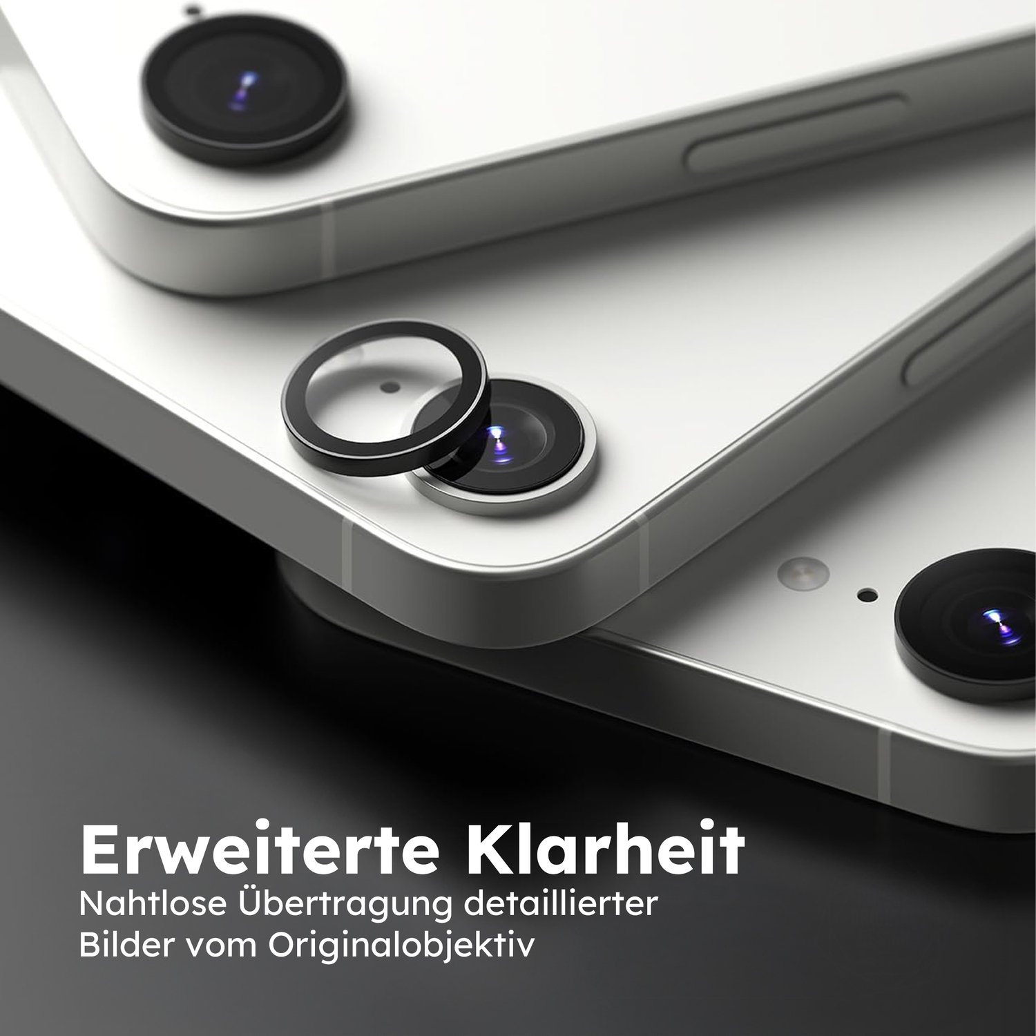 alkaya. | Lens Shield | Kameraschutzglas, Transparent single lens, iPhone 16e / 17e