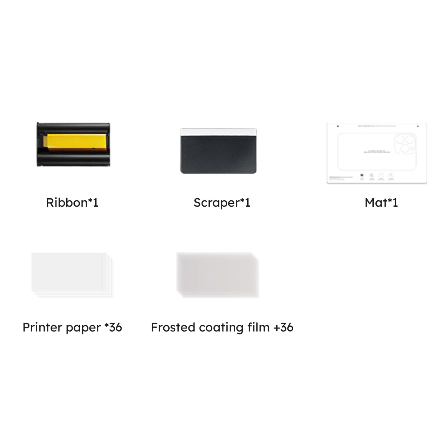 alkaya. | A Shield | Flex Form | A Pics Photo Printer Consumables Nachfüllset, Kartusche + Fotopapier 36er