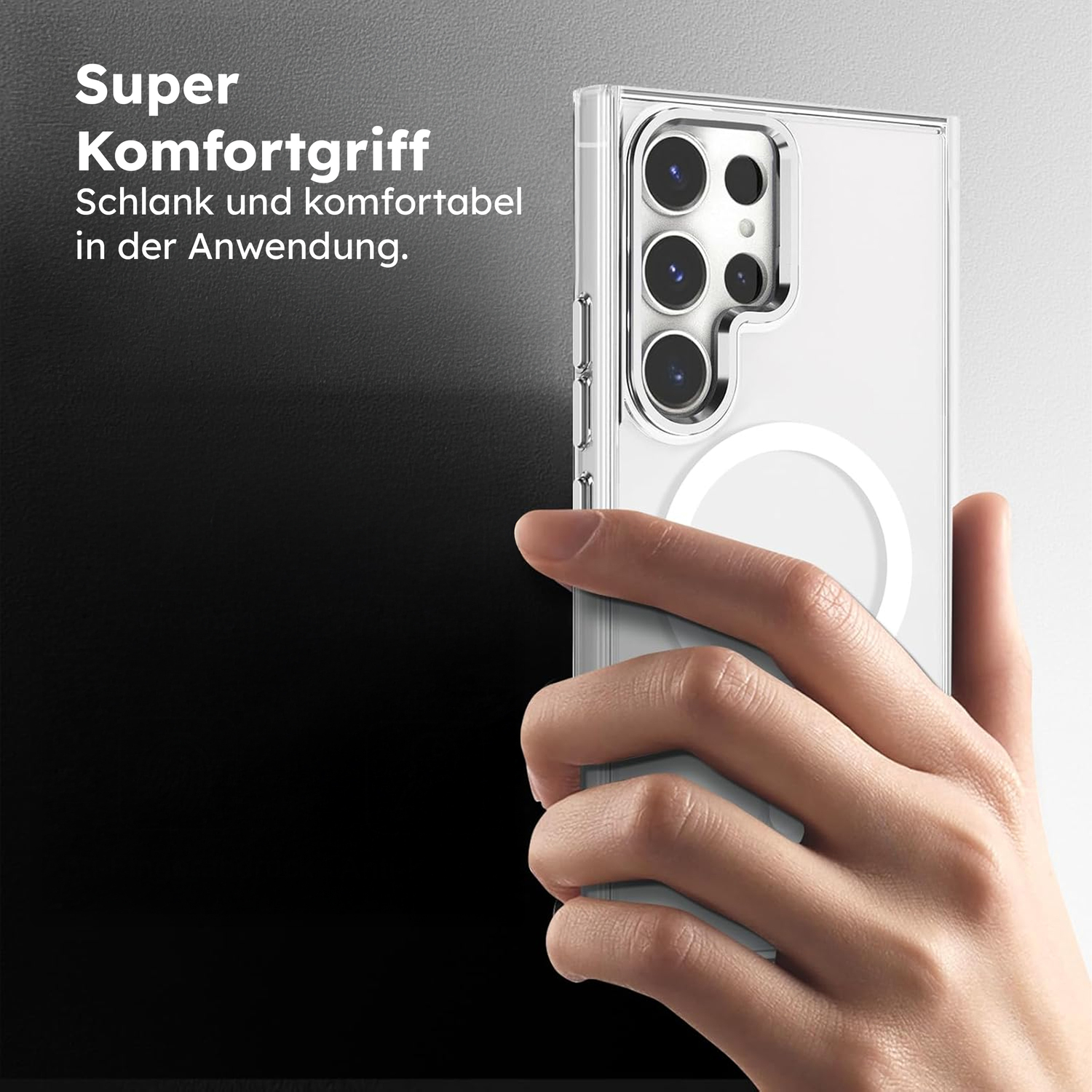 alkaya. | LUCID Clear Case kompatibel mit Magsafe transparent, Samsung S24 Ultra