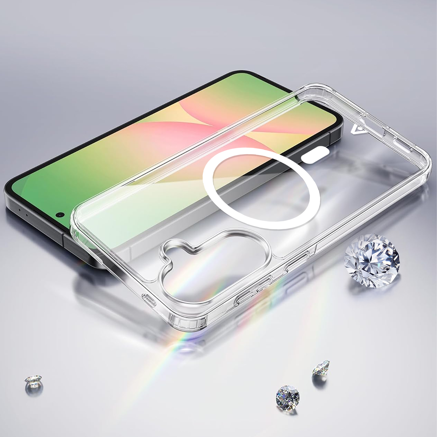 alkaya. | LUCID Clear Case kompatibel mit Magsafe, Samsung A57 transparent