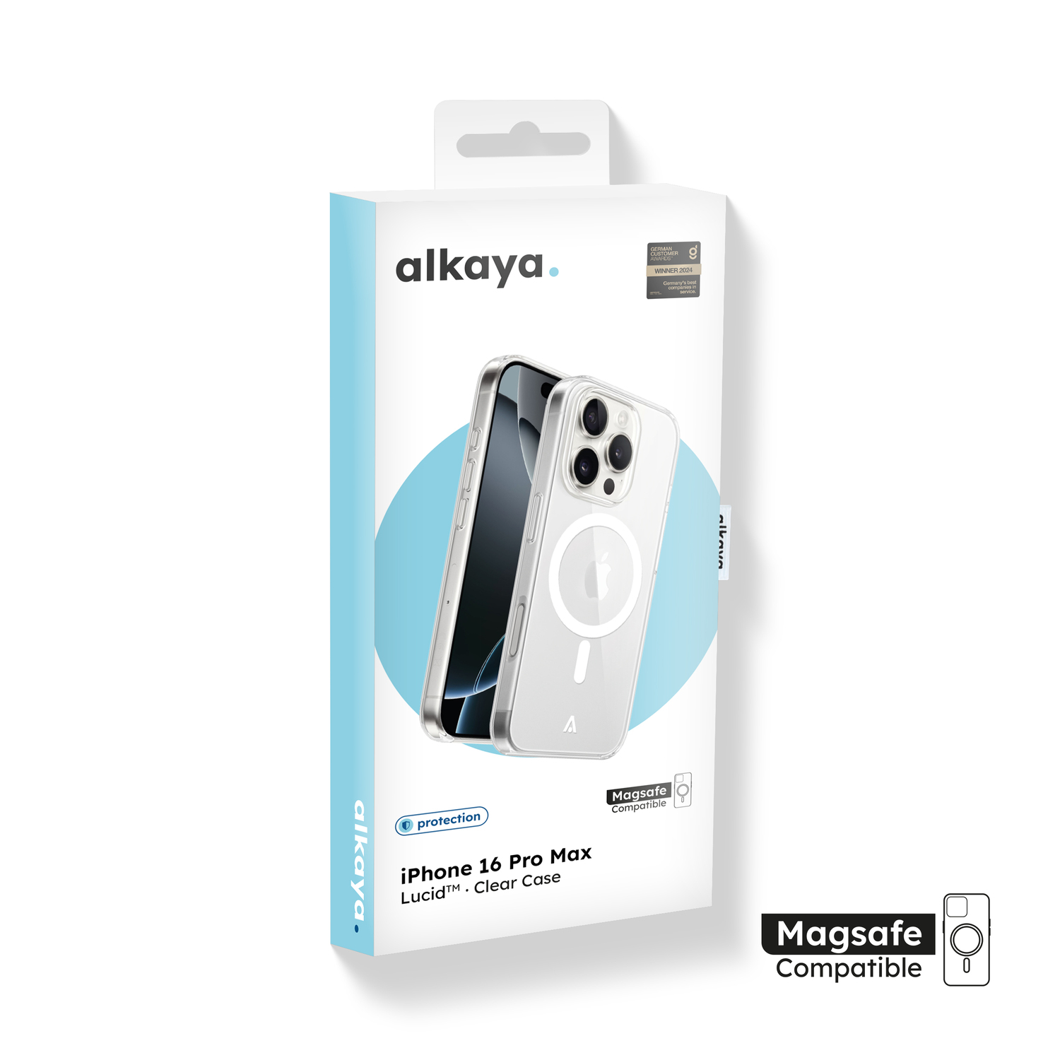 alkaya. | LUCID Clear Case kompatibel mit Magsafe transparent, iPhone 16 Pro Max