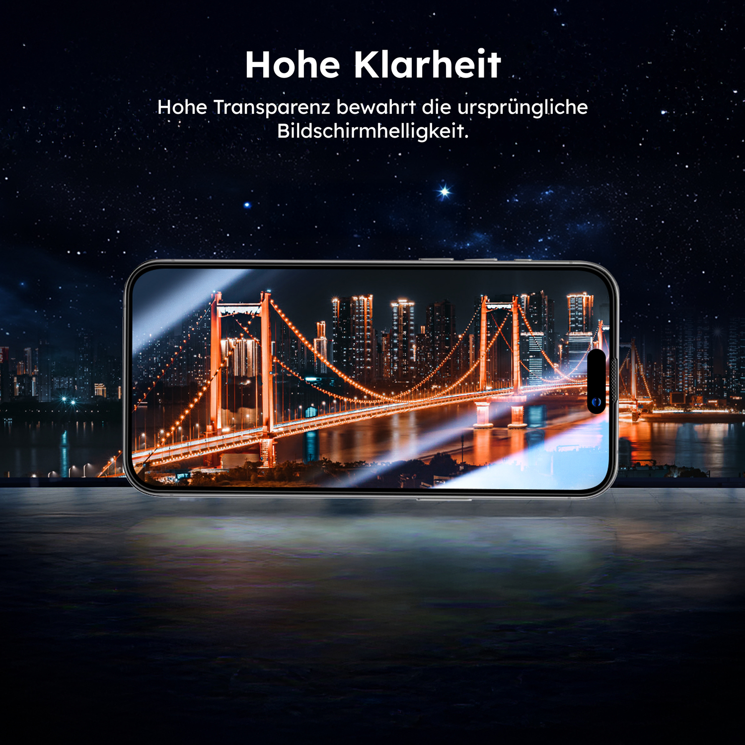 alkaya. | A Shield | Displayschutzglas | 3D Full Cover transparent, iPhone 15 Plus / 16 Plus