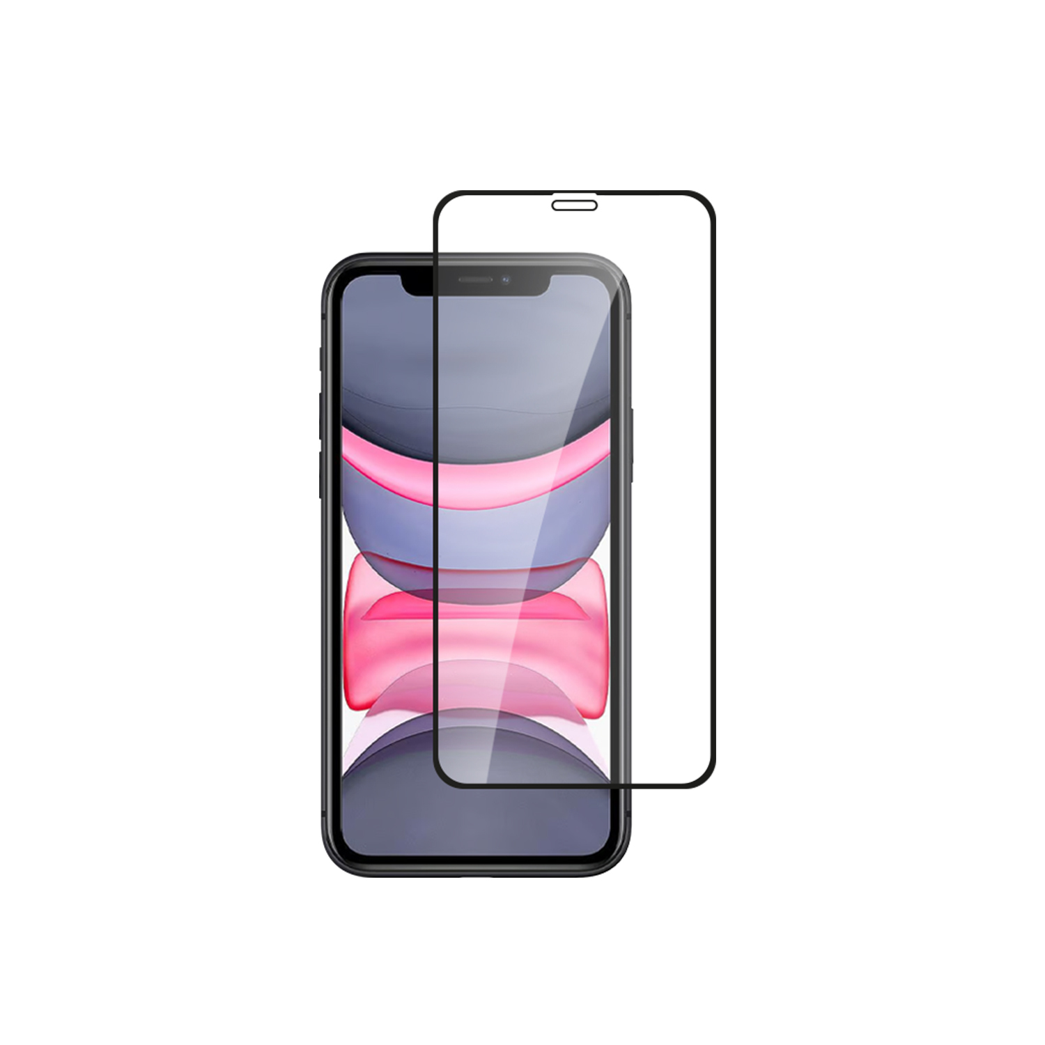 alkaya. | A Shield | Displayschutzglas | 3D Full Cover transparent, iPhone XR/11