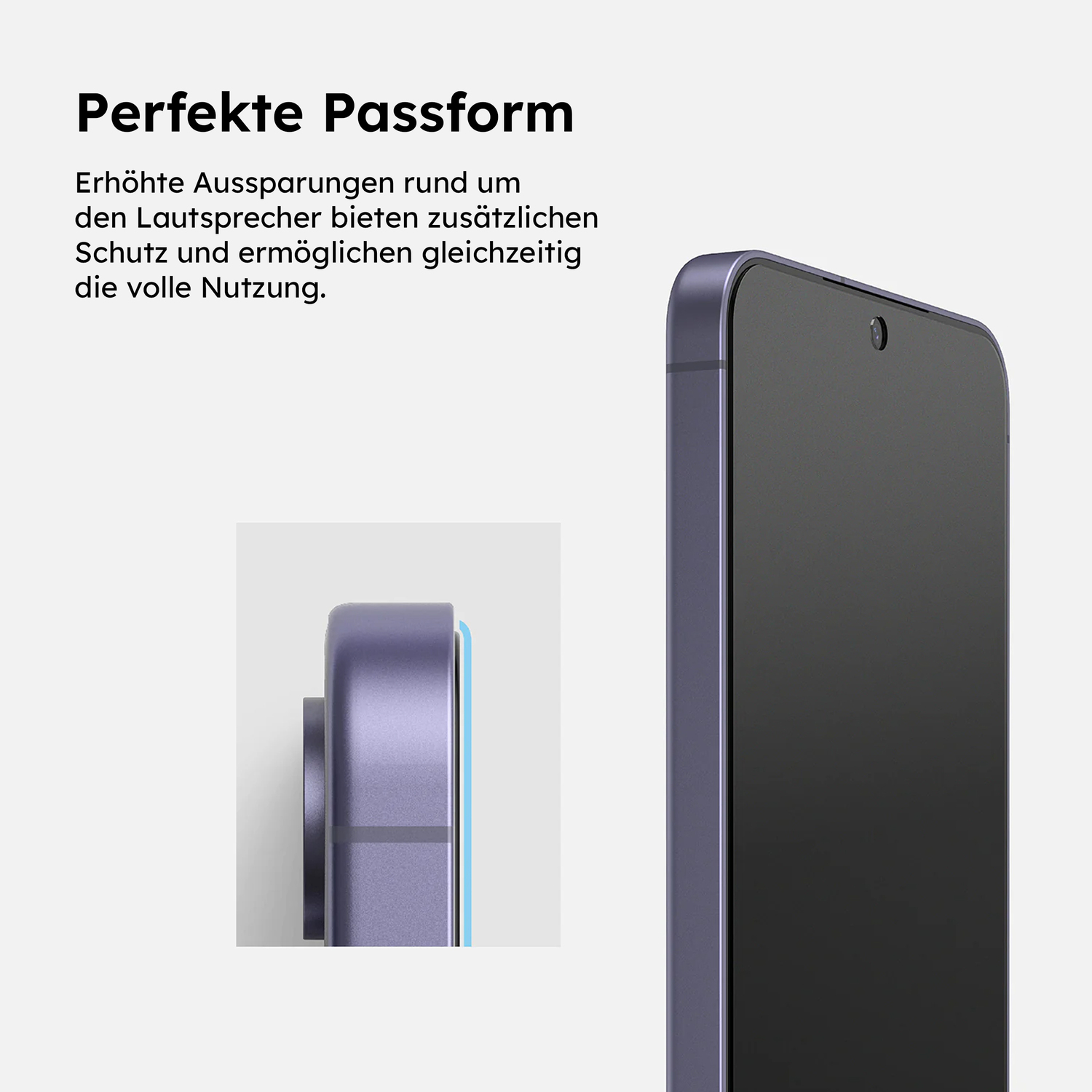 alkaya. | A Shield | Displayschutzglas | 3D Full Cover transparent, Samsung S24 / S25