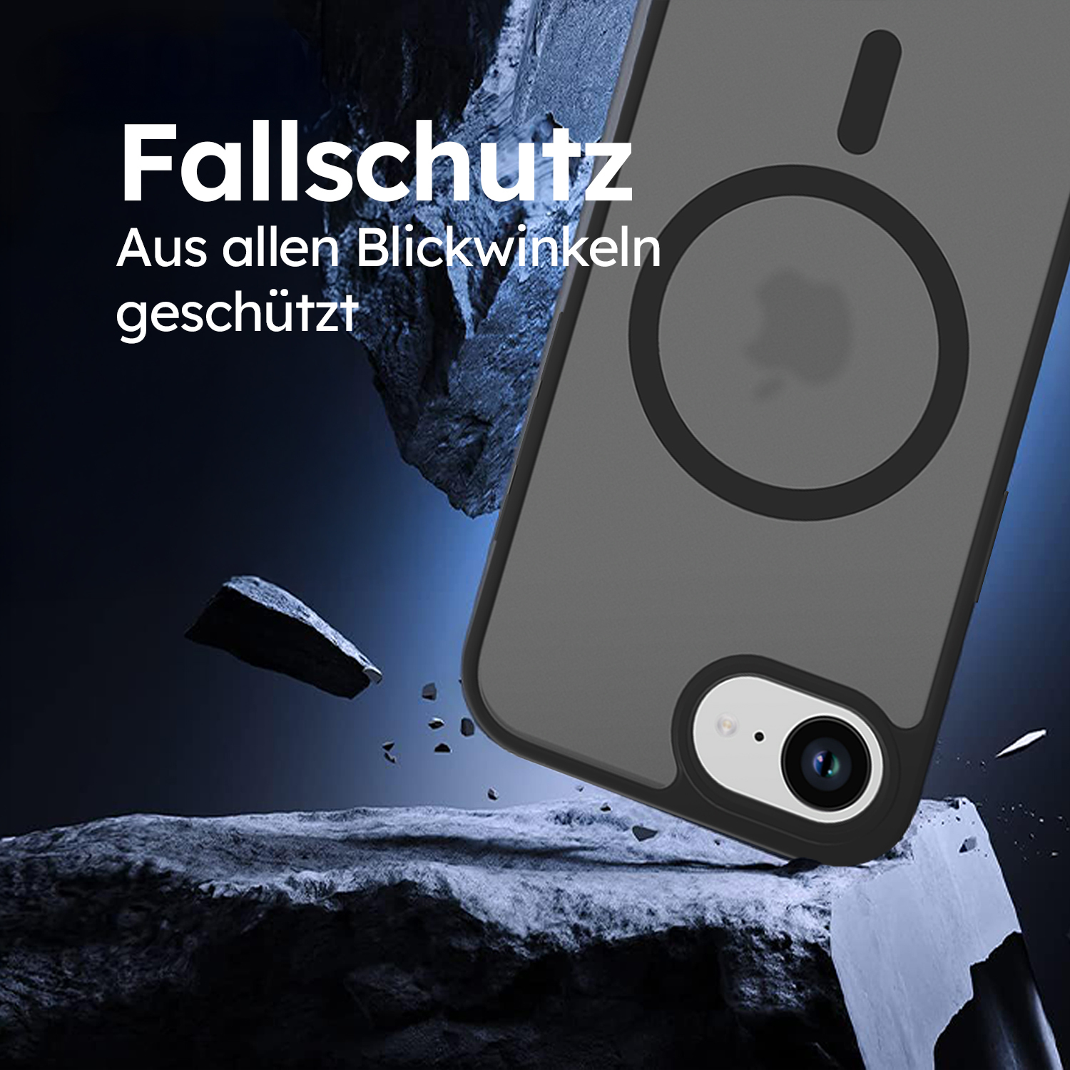 alkaya. | LUCID Protect Case kompatibel mit Magsafe  schwarz, iPhone 16e / 17e