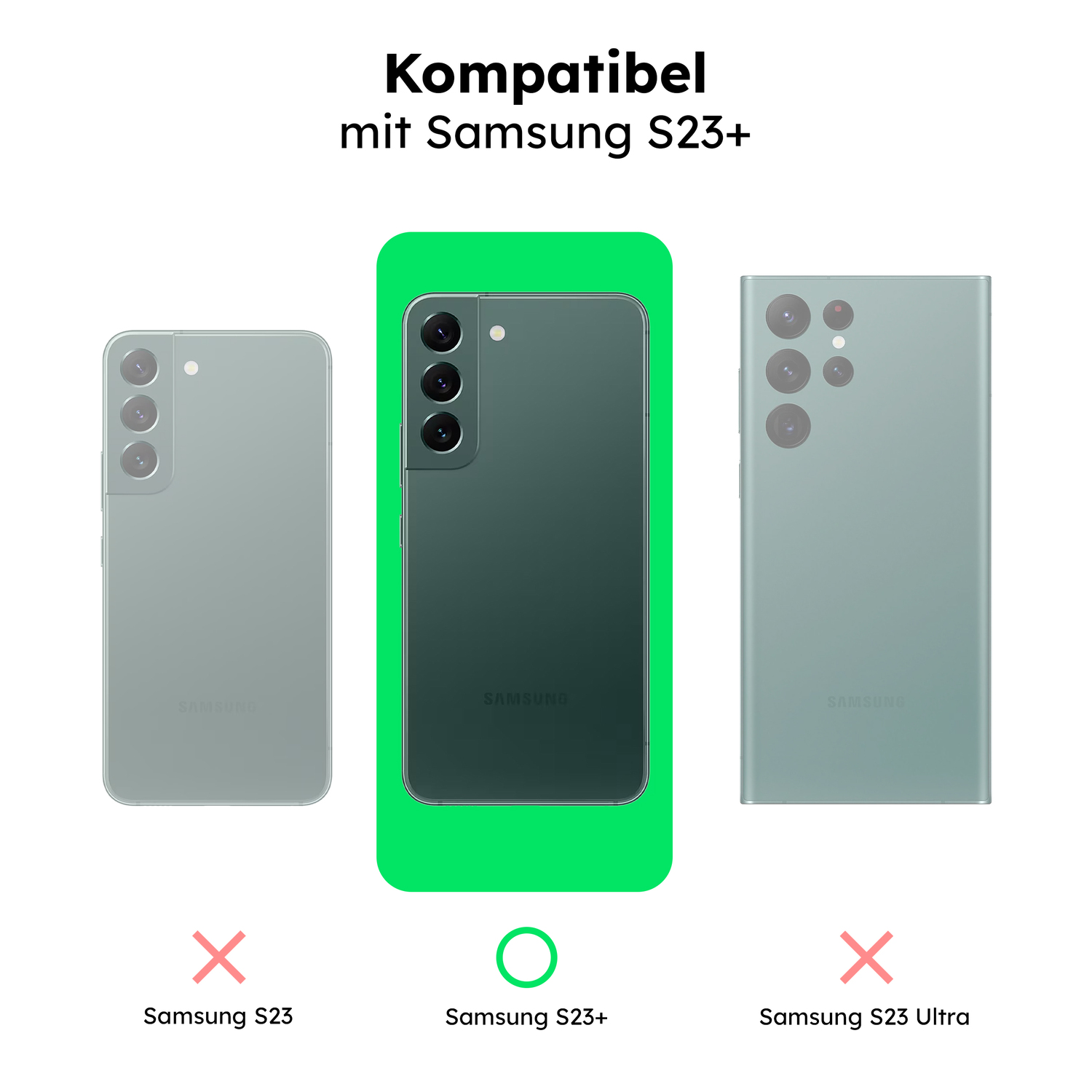 alkaya. | LUCID Silikon Case kompatibel mit Magsafe pink, Samsung S23+