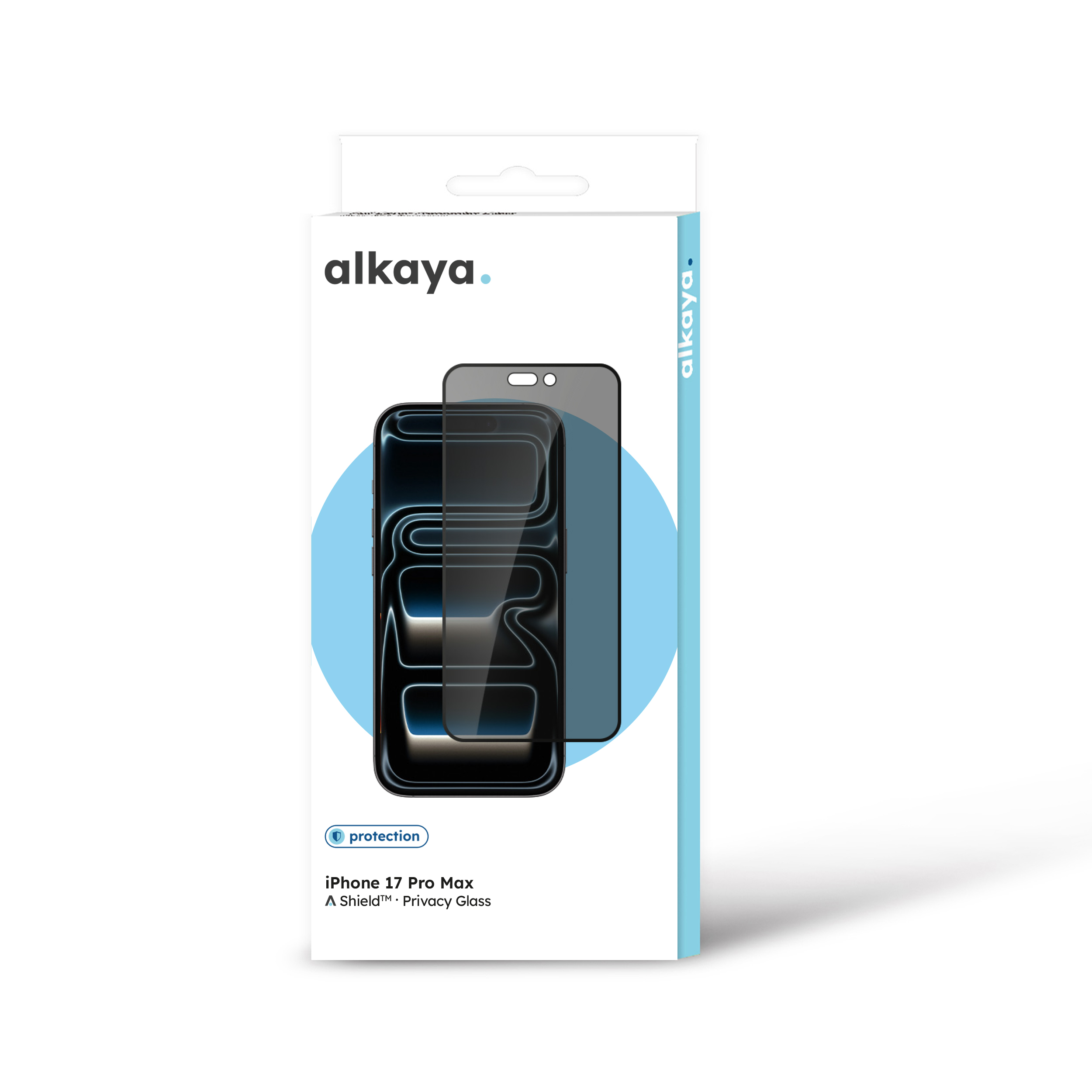 alkaya. | A Shield | Displayschutzglass | 3D Full Cover, privacy, iPhone 17 Pro Max