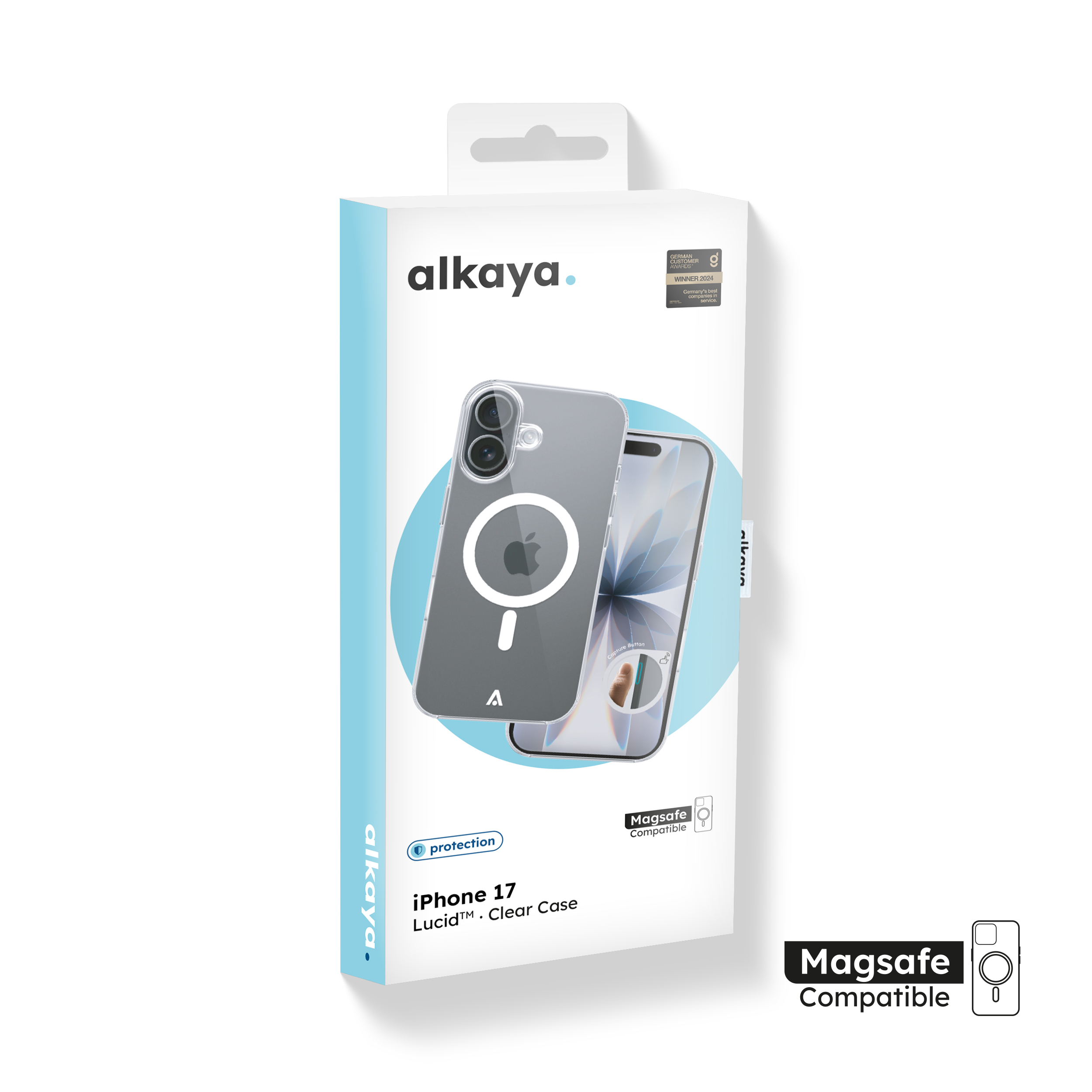alkaya. | LUCID Clear Case kompatibel mit Magsafe transparent, iPhone 17