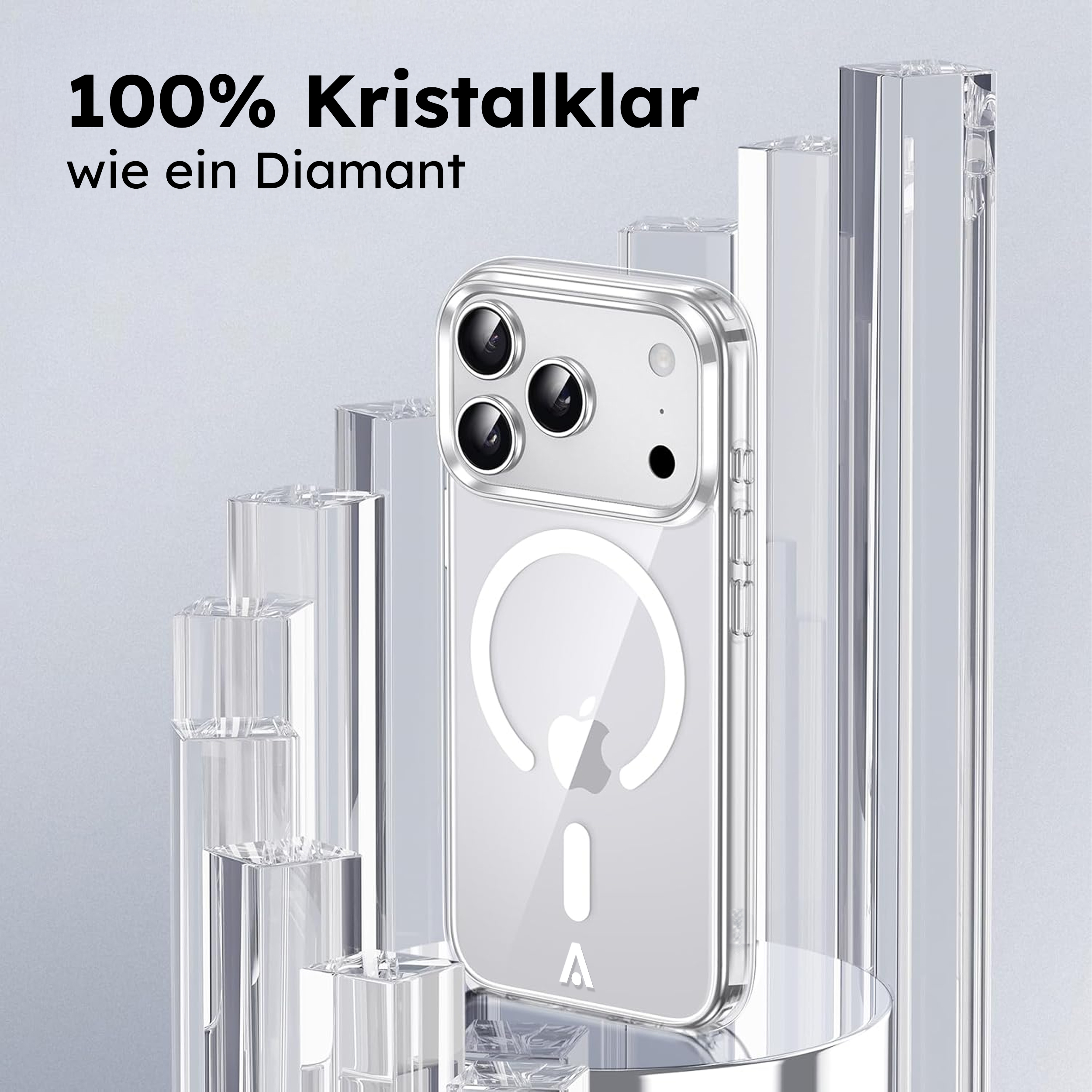 alkaya. | LUCID Clear Case kompatibel mit Magsafe transparent, iPhone 17 Pro Max