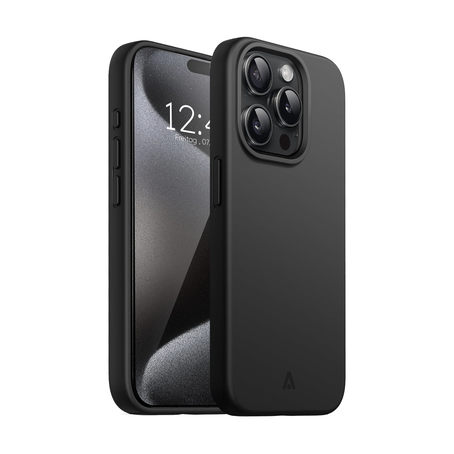 alkaya. | LUCID Silikon Case kompatibel mit Magsafe schwarz, iPhone 15 Pro