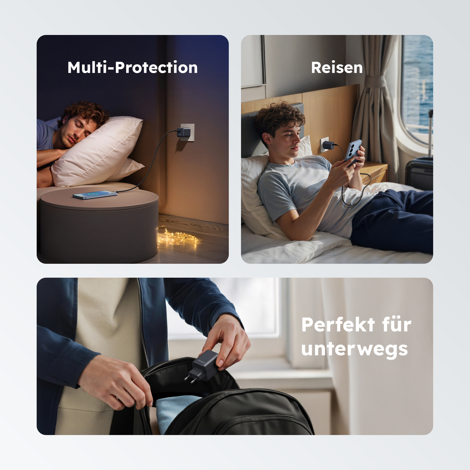 alkaya. | NEXUS | Ladegerät mit GaN Technologie | 20W Schwarz, USB C