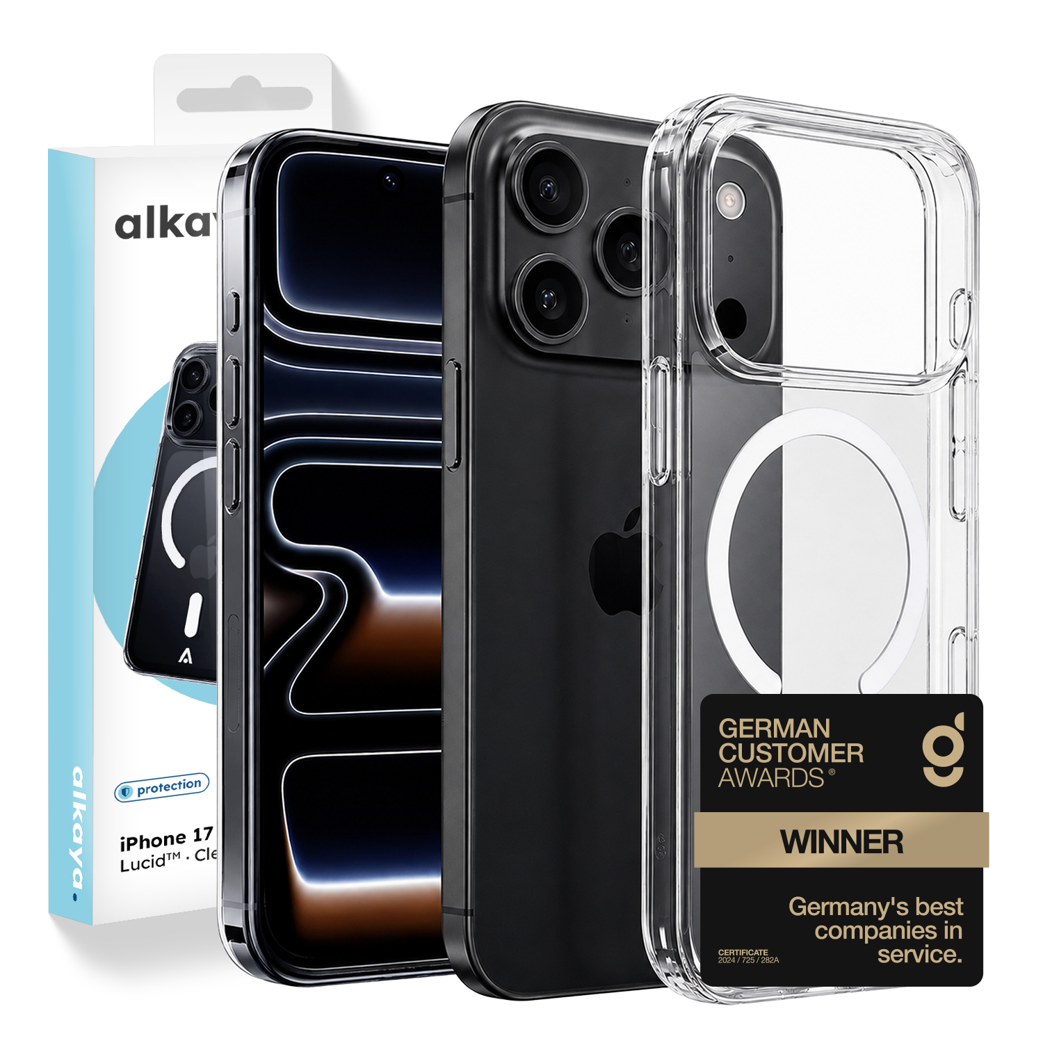 alkaya. | LUCID Clear Case kompatibel mit Magsafe transparent, iPhone 18 Pro Max